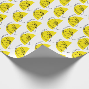 Citrus Lemon Wrapping Paper Cadeaupapier