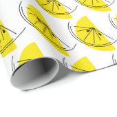Citrus Lemon Wrapping Paper Cadeaupapier (Rol Hoek)