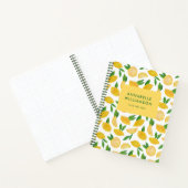 Citrus Lemon zomerfruit patroon Notitieboek (Binnen)
