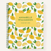 Citrus Lemon zomerfruit patroon Notitieboek (Voorkant)
