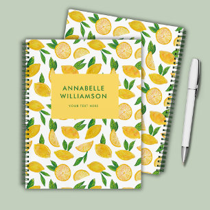 Citrus Lemon zomerfruit patroon Notitieboek