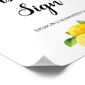 Citrus lemon zomerse maatbord creëer zelf poster (Hoek)