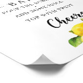 Citrus Lemons Baby shower Mam-osa Bar Sign Poster (Hoek)