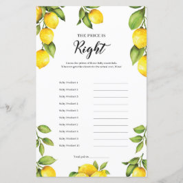 Citrus Lemons De prijs is de juiste Baby