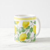 Citrus Lemons en Leaves Coffee Mok (Voorkant rechts)