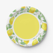 Citrus Lemons/Geel Bord Patroonpapier (Voorkant)