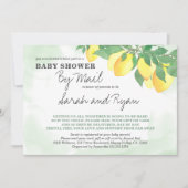 Citrus Lemons Mint Wash Baby shower per Mail Kaart (Voorkant)