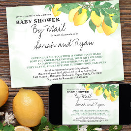 Citrus Lemons Mint Wash Baby shower per Mail Kaart
