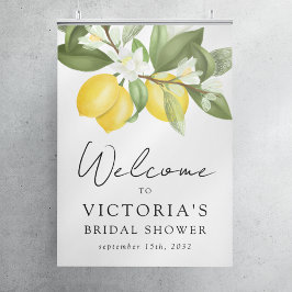 Citrus Lemons Vrijgezellenfeest Welkomstteken Poster
