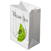 Citrus Lime bedanktas medium Cadeauzakje (Voorkant Gekanteld)