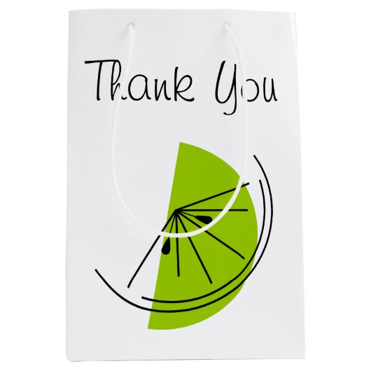 Citrus Lime bedanktas medium Cadeauzakje (Voorkant)