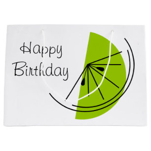 Citrus Lime Happy Birthday cadeautas grote