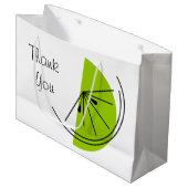 Citrus Limoen Bedankt voor grote cadeautas (Voorkant Gekanteld)