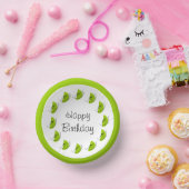 Citrus Limoen Circle Happy Birthday Papieren Kommen (Feest)