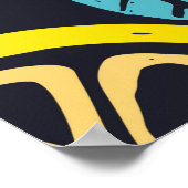 Citrus limoen lemon doedle hand getekend patroonpa poster (Hoek)