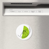 Citrus Limoen magnet ronde (Insitu (Vaatwasser))