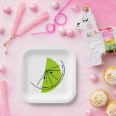 Citrus Limoen Papieren Bordje (Feest)