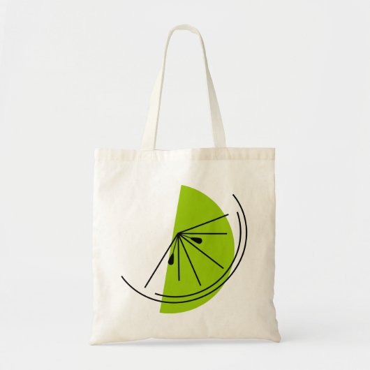 Citrus Limoen tweezijdige canvas tas (Voorkant)