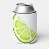Citrus Limoen Wedge Slice Blikjeskoeler (Blikje Achterkant)