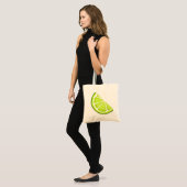 Citrus Limoen Wedge Slice Tote Bag (Voorkant (model))