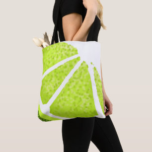 Citrus Limoen Wedge Slice Tote Bag