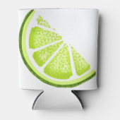 Citrus limoen wig slice blikjeskoeler (Voorkant)