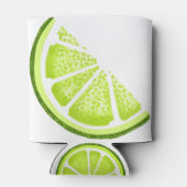 Citrus limoen wig slice blikjeskoeler (Achterkant)