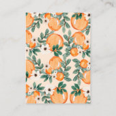 Citrus Little Cutie Baby shower Book Request Kaart (Achterkant)