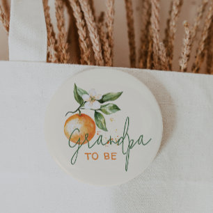 Citrus Little Cutie Baby Shower Opa Wordt Ronde Button 5,7 Cm