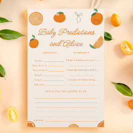 Citrus Little Cutie Baby shower voorspellingen spe