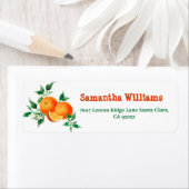 Citrus Little Cutie Blossom Oranje Baby shower Etiket (Insitu)