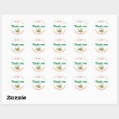 Citrus Little Cutie Blossom Oranje Baby shower Ronde Sticker (Vel)