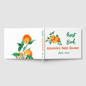 Citrus Little Cutie Gender Neutral Baby shower Gastenboek (Volledig)