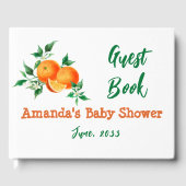 Citrus Little Cutie Gender Neutral Baby shower Gastenboek (Voorkant)