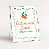 Citrus Little Cutie Moderne baby's zijn zoet Poster