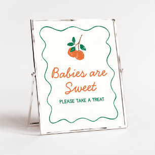 Citrus Little Cutie Moderne baby's zijn zoet Poster