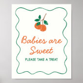 Citrus Little Cutie Moderne baby's zijn zoet Poster (Voorkant)