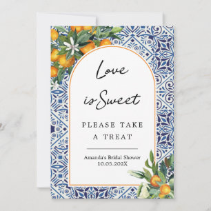 Citrus Love is lief, neem een traktatie-onderschei Kaart