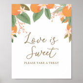 Citrus Love is Sweet Vrijgezellenfeest Sign Poster (Voorkant)