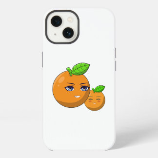 Citrus Love - liefhebbende oranje moeder en zoon iPhone 13 Hoesje