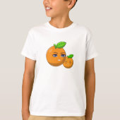 Citrus Love - liefhebbende oranje moeder en zoon T-shirt (Voorkant)