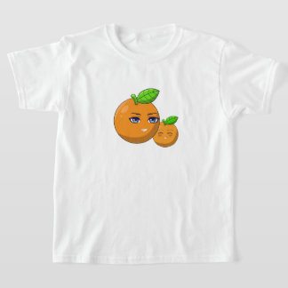 Citrus Love - liefhebbende oranje moeder en zoon T-shirt