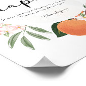 Citrus Luierbord bord Poster (Hoek)