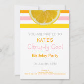 Citrus-ly Cool Birthday uitnodiging (Voorkant)