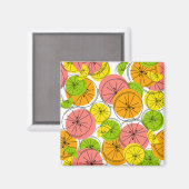 Citrus magneet vierkant (Voorkant / Achterkant)