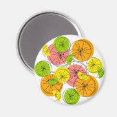 Citrus magnet ronde (Voorkant / Achterkant)