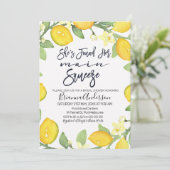 Citrus main squeeze bruids douche uitnodiging (Staand voorkant)