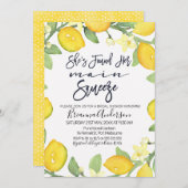 Citrus main squeeze bruids douche uitnodiging (Voorkant / Achterkant)