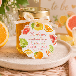 Citrus Main Squeeze Bruiloft Feest Dank Geschenk Bedankjes Labels