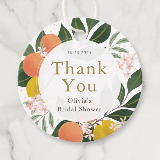 Citrus Main Squeeze Dank u Label (Voorkant)